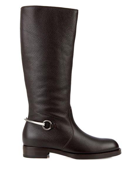 gucci motorcycle horsebit boots|high heel Gucci boots women.